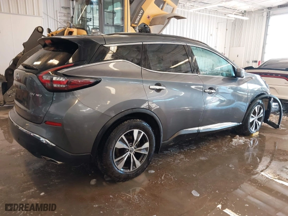 2020 Nissan Murano SV with VIN 5N1AZ2BS2LN133558, listed as a IAAI auction lot 41289350 with 87,348 mi miles. Bid and sale history available at carsss.com. Image 4.