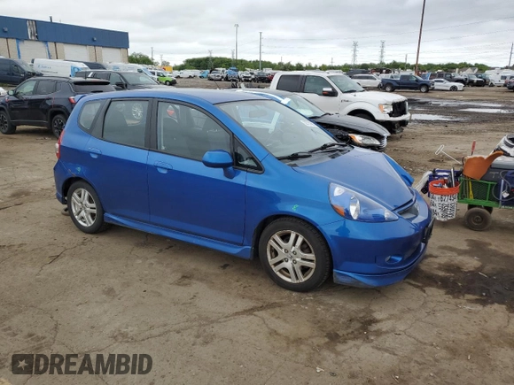 2007 Honda Fit Sport z VIN JHMGD38687S037470, wystawiony jako Copart lot #58797805 z przebiegiem 146 889 mil mil oraz Czysty tytuł • Clean title. Historia ofert i sprzedaży dostępna na DreamBid. Obrazek 4.