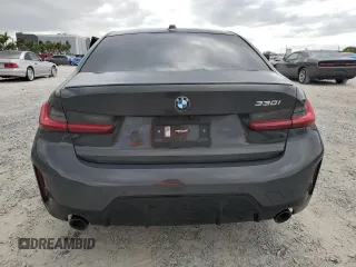 2023 BMW 3 Series 330i with VIN 3MW69FF05P8D33852, listed as a Copart auction lot 52694485 with 29,862 mi miles and Salvage title. Bid and sale history available at DreamBid. Image 6.
