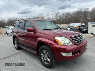 2008 Lexus GX 470 with VIN JTJBT20X780166906, listed as a Copart auction lot 50827215 with 251,167 mi miles and Clean Title. Bid and sale history available at carsss.com. Image 1.