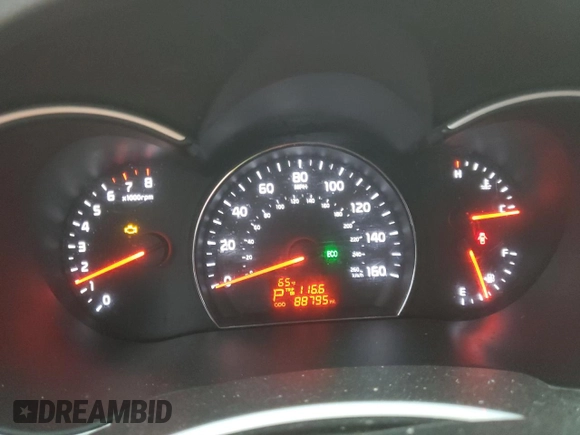 2014 Kia Sorento LX with VIN 5XYKT3A6XEG449711, listed as a Copart auction lot 55747185 with 88,795 mi miles and Clean Title. Bid and sale history available at DreamBid. Image 9.