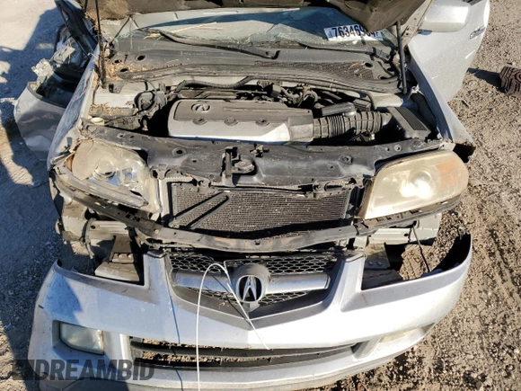 2004 Acura MDX Touring Pkg w/Navigation with VIN 2HNYD18834H537206, listed as a Copart auction lot 84939194 with 343,355 mi miles and Salvage Title. Bid and sale history available at carsss.com. Image 13.