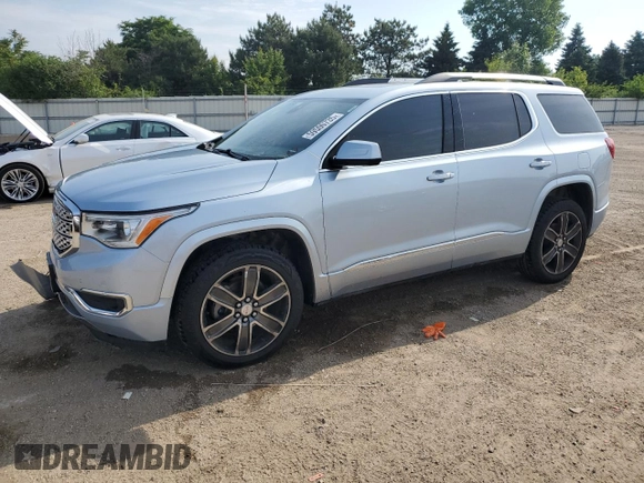 2017 GMC Acadia Denali with VIN 1GKKNXLS2HZ308427, listed as a Copart auction lot 59500735 with 112,432 mi miles and Salvage title. Bid and sale history available at DreamBid. Image 1.