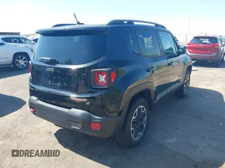 2015 Jeep Renegade Trailhawk with VIN ZACCJBCT1FPC17815, listed as a IAAI auction lot 42043290 with 247,652 mi miles and . Bid and sale history available at DreamBid. Image 4.