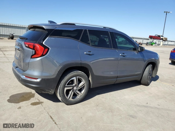 2020 GMC Terrain SLT with VIN 3GKALPEV6LL328284, listed as a Copart auction lot 48424005 with 0 mi miles and Salvage Title. Bid and sale history available at carsss.com. Image 3.