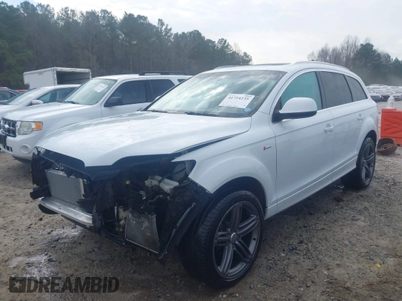 2015 Audi Q7 S line Prestige with VIN WA1DGAFE7FD021509, listed as a IAAI auction lot 41724235 with 135,486 mi miles and . Bid and sale history available at DreamBid. Image 20.