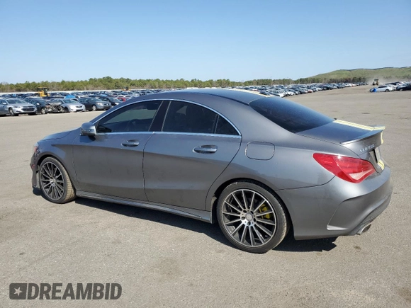 2015 Mercedes-Benz CLA 250 with VIN WDDSJ4EB7FN180683, listed as a Copart auction lot 54276095 with 58,728 mi miles and Salvage Title. Bid and sale history available at DreamBid. Image 2.