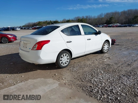 2012 Nissan Versa SV with VIN 3N1CN7AP0CL866357, listed as a IAAI auction lot 41369259 with 188,829 mi miles. Bid and sale history available at carsss.com. Image 4.