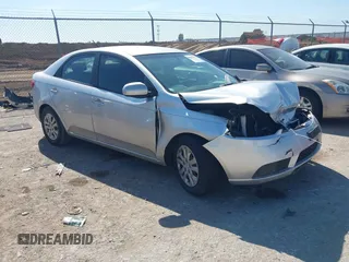 2011 Kia Forte LX with VIN KNAFT4A22B5887953, listed as a IAAI auction lot 41661816 with 1 mi miles. Bid and sale history available at carsss.com. Image 1.