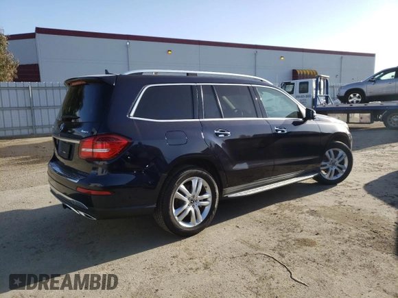 2017 Mercedes-Benz GLS with VIN 4JGDF6EE5HA935586, listed as a Copart auction lot 39951723 with 52,184 mi miles. Bid and sale history available at carsss.com. Image 3.