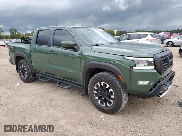 2023 Nissan Frontier PRO-4X with VIN 1N6ED1EKXPN669249, listed as a Copart auction lot 63694224 with 18,689 mi miles and Salvage Title. Bid and sale history available at carsss.com. Image 4.