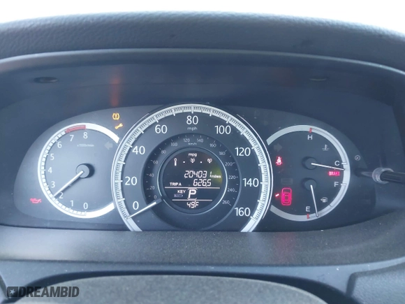 2015 Honda Accord Sedan EX-L with VIN 1HGCR2F8XFA010793, listed as a IAAI auction lot 41780141 with 204,031 mi miles. Bid and sale history available at carsss.com. Image 7.