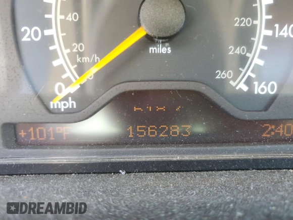 1999 Mercedes-Benz E-Class with VIN WDBJF65H2XA796208, listed as a Copart auction lot 62738904 with 156,283 mi miles and Salvage Title. Bid and sale history available at carsss.com. Image 9.