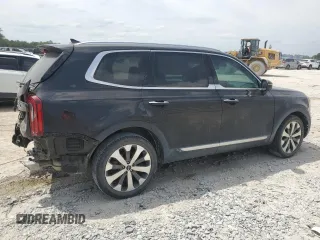 2022 Kia Telluride S with VIN 5XYP6DHC7NG248427, listed as a Copart auction lot 53968555 with 57,517 mi miles and Salvage title. Bid and sale history available at DreamBid. Image 3.