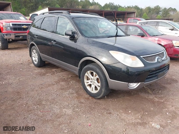 2010 Hyundai Veracruz Limited with VIN KM8NUDCC0AU105537, listed as a IAAI auction lot 41878456 with 208,836 mi miles. Bid and sale history available at carsss.com. Image 1.