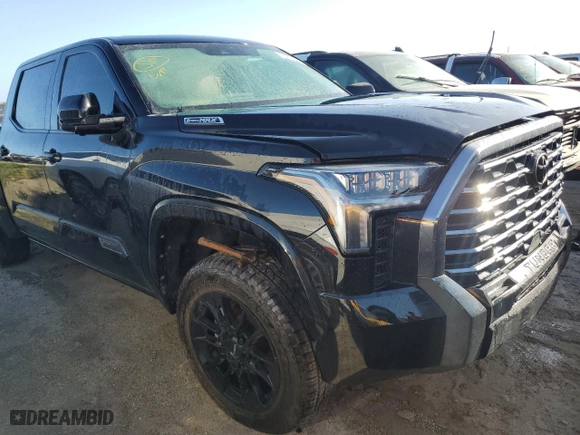 2024 Toyota Tundra 4WD Limited Hybrid with VIN 5TFWC5DB7RX072294, listed as a Copart auction lot 76671364 with 0 mi miles and Non Repairable. Bid and sale history available at carsss.com. Image 4.