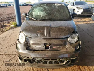 2015 FIAT 500 Abarth with VIN 3C3CFFFHXFT597430, listed as a Copart auction lot 55706425 with 67,026 mi miles and Salvage title. Bid and sale history available at DreamBid. Image 5.