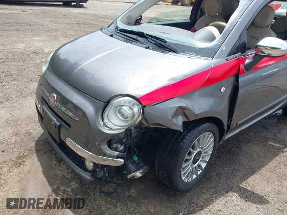2012 FIAT 500 Lounge with VIN 3C3CFFER6CT142001, listed as a IAAI auction lot 42309609 with 56,367 mi miles and . Bid and sale history available at DreamBid. Image 6.