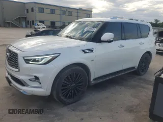 2019 Infiniti QX80 Luxe z VIN JN8AZ2NE3K9229723, wystawiony jako Copart lot #55200605 z przebiegiem 101 193 mil mil oraz Szkoda całkowita • Salvage title. Historia ofert i sprzedaży dostępna na DreamBid. Obrazek 1.