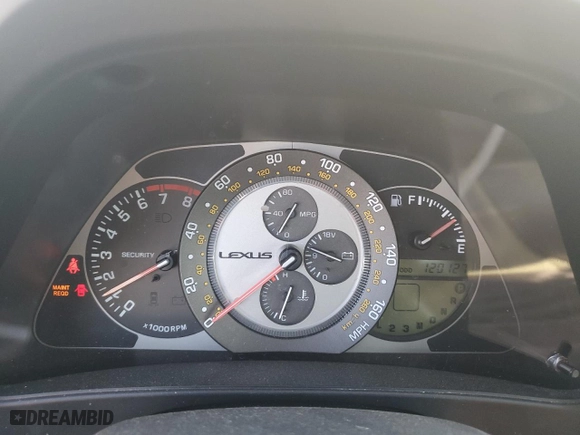 2004 Lexus IS 300 with VIN JTHBD192140082493, listed as a Copart auction lot 72612284 with 120,127 mi miles and Salvage Title. Bid and sale history available at carsss.com. Image 9.