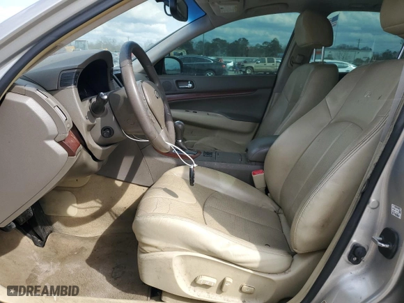 2008 Infiniti G35 Sedan Journey with VIN JNKBV61E18M227952, listed as a Copart auction lot 47886545 with 118,516 mi miles and Salvage Title. Bid and sale history available at carsss.com. Image 7.