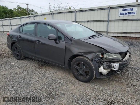 2013 Honda Civic LX z VIN 19XFB2F5XDE232038, wystawiony jako Copart lot #58690005 z przebiegiem 138 361 mil mil oraz Szkoda całkowita • Salvage title. Historia ofert i sprzedaży dostępna na DreamBid. Obrazek 4.