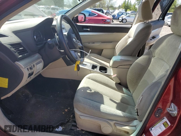 2011 Subaru Outback 2.5i with VIN 4S4BRBAC3B3310031, listed as a Copart auction lot 55672955 with 163,843 mi miles and Salvage title. Bid and sale history available at DreamBid. Image 7.