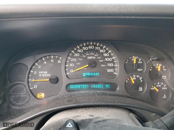 2003 Chevrolet Silverado 1500 LT with VIN 2GCEK19T631368582, listed as a Copart auction lot 87086674 with 134,551 mi miles and Clean Title. Bid and sale history available at carsss.com. Image 9.