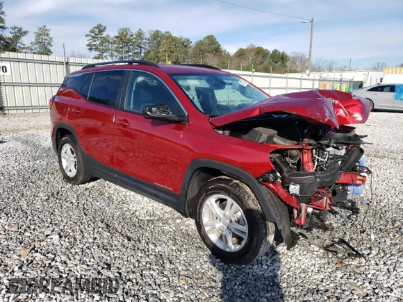 2023 GMC Terrain SLE with VIN 3GKALMEG5PL273428, listed as a Copart auction lot 87035234 with 13,944 mi miles and Salvage Title. Bid and sale history available at DreamBid. Image 4.