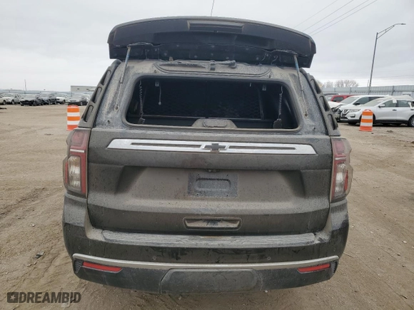 2021 Chevrolet Tahoe Commercial with VIN 1GNSKLED7MR407631, listed as a Copart auction lot 89056755 with 0 mi miles and Salvage Title. Bid and sale history available at carsss.com. Image 6.