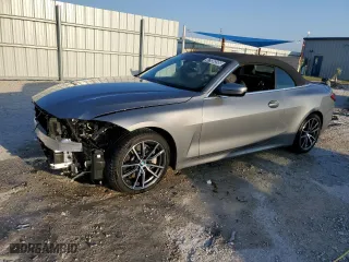 2025 BMW 4 Series 430i with VIN WBA33DB02SCT31055, listed as a Copart auction lot 47580395 with 14,250 mi miles and Clean Title. Bid and sale history available at carsss.com. Image 1.