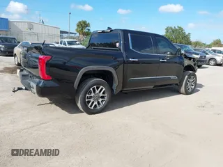 2024 Toyota Tundra 1794 Edition with VIN 5TFMA5DB2RX173868, listed as a IAAI auction lot 41149470 with 11,391 mi miles and . Bid and sale history available at DreamBid. Image 4.