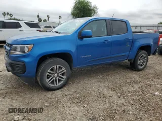 2022 Chevrolet Colorado 2WD Work Truck with VIN 1GCGSBEN1N1245139, listed as a Copart auction lot 51874335 with 22,975 mi miles and Salvage title. Bid and sale history available at DreamBid. Image 1.