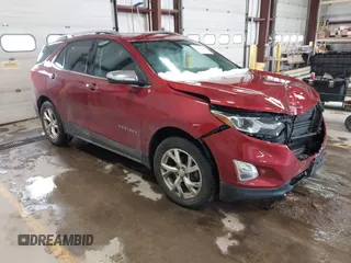2019 Chevrolet Equinox Premier with VIN 2GNAXXEV0K6110156, listed as a IAAI auction lot 41639256 with 99,531 mi miles and . Bid and sale history available at carsss.com. Image 1.
