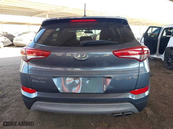2017 Hyundai Tucson Value with VIN KM8J33A27HU460429, listed as a IAAI auction lot 41681076 with 95,178 mi miles. Bid and sale history available at carsss.com. Image 16.