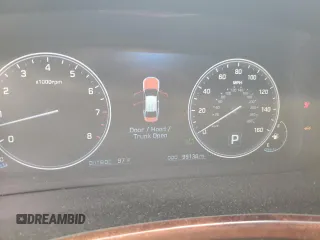 2016 Hyundai Equus Signature z VIN KMHGH4JH0GU101069, wystawiony jako Copart lot #65823484 z przebiegiem 99 138 mil mil oraz Szkody całkowita. Historia ofert i sprzedaży dostępna na DreamBid. Obrazek 9.