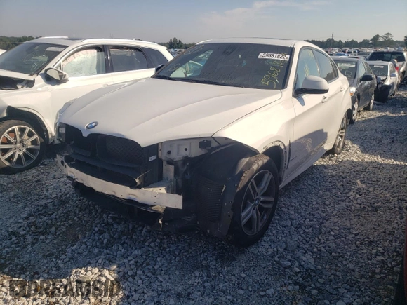 2018 BMW X6 xDrive35i with VIN 5UXKU2C58J0X50939, listed as a Copart auction lot 59681822 with 0 mi miles. Bid and sale history available at carsss.com. Image 2.