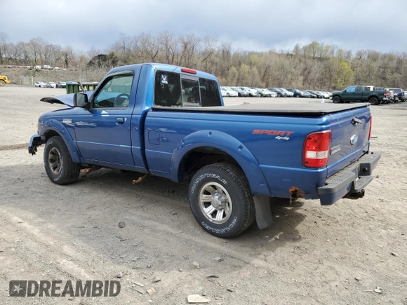 2007 Ford Ranger XL with VIN 1FTYR11E57PA56901, listed as a Copart auction lot 53046805 with 0 mi miles and Salvage Title. Bid and sale history available at carsss.com. Image 2.