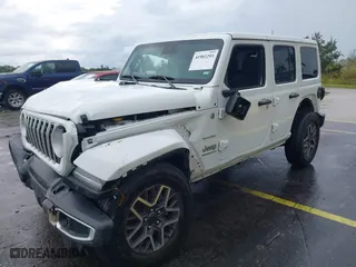 2024 Jeep Wrangler Sahara with VIN 1C4PJXEN8RW173557, listed as a IAAI auction lot 41983293 with 30,103 mi miles. Bid and sale history available at carsss.com. Image 17.