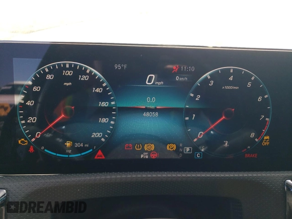 2021 Mercedes-Benz CLA 45 AMG with VIN W1K5J5DB6MN203498, listed as a Copart auction lot 61161904 with 48,058 mi miles and Salvage Title. Bid and sale history available at DreamBid. Image 9.