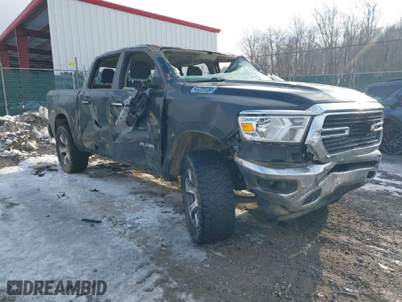 2019 Ram 1500 Big Horn/Lone Star with VIN 1C6SRFFT9KN783755, listed as a IAAI auction lot 41381428 with 134,669 mi miles. Bid and sale history available at carsss.com. Image 1.