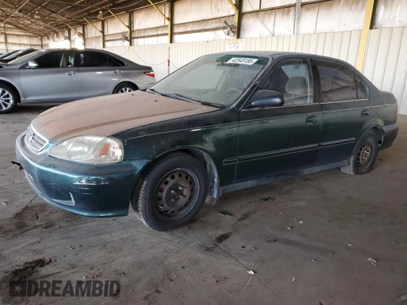 2000 Honda Civic VP z VIN 2HGEJ6612YH559659, wystawiony jako Copart lot #42545185 z przebiegiem 220 343 mil mil oraz Czysty tytuł • Clean title. Historia ofert i sprzedaży dostępna na DreamBid. Obrazek 1.