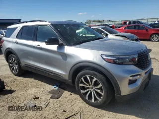 2020 Ford Explorer ST with VIN 1FM5K8GC6LGA05578, listed as a Copart auction lot 54670285 with 65,078 mi miles and Salvage Title. Bid and sale history available at carsss.com. Image 4.