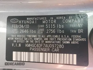 2010 Hyundai Genesis with VIN KMHGC4DF7AU097280, listed as a Copart auction lot 71830464 with 140,098 mi miles and Salvage Title. Bid and sale history available at carsss.com. Image 13.