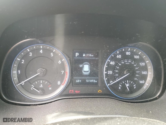 2019 Hyundai Kona SE with VIN KM8K12AA7KU254899, listed as a Copart auction lot 53705545 with 101,893 mi miles and Clean Title. Bid and sale history available at carsss.com. Image 9.