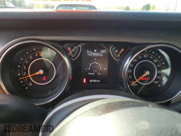 2018 Jeep Wrangler Sport S with VIN 1C4GJXAG4JW279115, listed as a Copart auction lot 51965595 with 40,783 mi miles and Salvage title. Bid and sale history available at DreamBid. Image 9.
