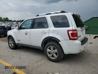 2008 Ford Escape Limited with VIN 1FMCU04188KB34707, listed as a Copart auction lot 62664405 with 204,695 mi miles and Salvage title. Bid and sale history available at DreamBid. Image 2.