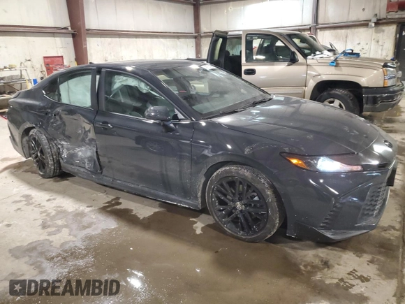 2025 Toyota Camry LE with VIN 4T1DAACK1SU040161, listed as a Copart auction lot 45751455 with 4,022 mi miles and Salvage Title. Bid and sale history available at carsss.com. Image 4.