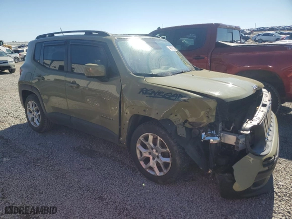 2015 Jeep Renegade Latitude with VIN ZACCJABT9FPC12048, listed as a Copart auction lot 46831665 with 154,222 mi miles and Salvage Title. Bid and sale history available at carsss.com. Image 4.
