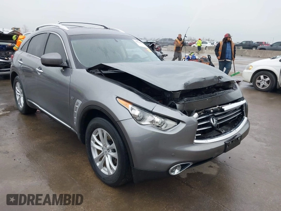 2015 Infiniti QX70 с VIN JN8CS1MUXFM380576, выставлен на аукционе IAAI как лот 41516132 с пробегом 109 662 миль миль и . История ставок и продаж доступна на DreamBid. Изображение 1.